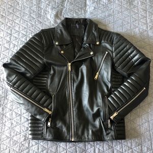 Rêves Rénard Leather Biker Jacket - Men’s XL (Fits like large) - Slim Fit